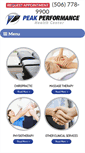 Mobile Screenshot of peakperformancehc.ca